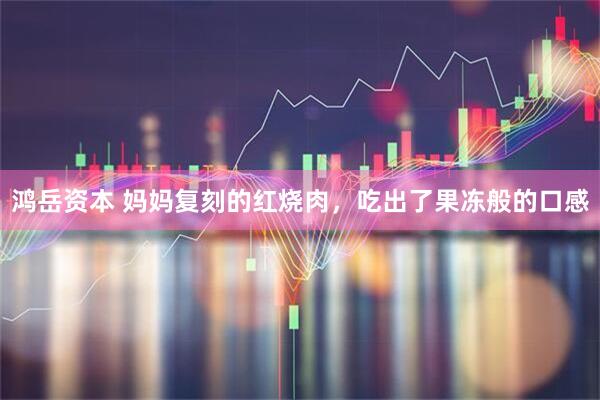 鸿岳资本 妈妈复刻的红烧肉，吃出了果冻般的口感
